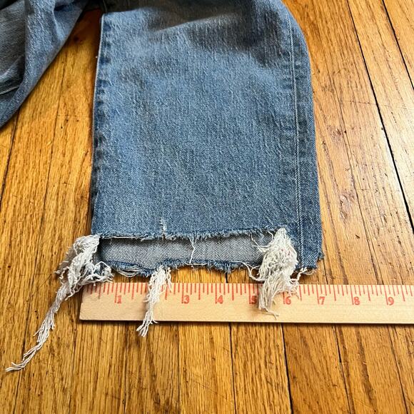 MADEWELL Jeans Womens 32 High Rise Classic Straight Denim Blue Pants - Picture 10 of 10
